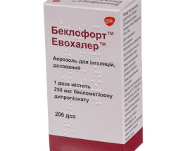 Беклофорт Евохалер аерозольдозов. 250мкг/д 200доз