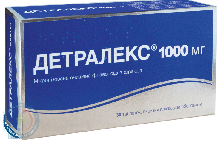 Детралекс таблетки 1000мг №30
