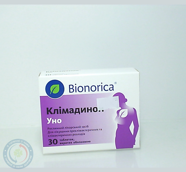 Клімадинон уно таблетки вкриті оболонкою №30