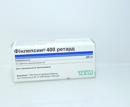 Фінлепсин 400 Ретард таблетки 400мг №50