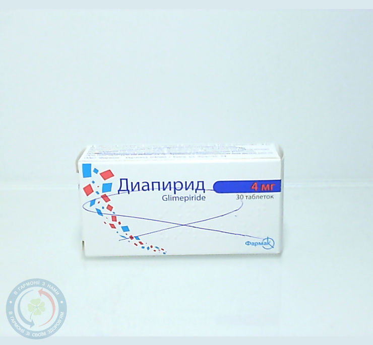 Діапірид таблетки 4мг №30