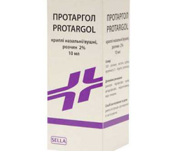 Протаргол крапліназ./вушн. розчин 2 % №1