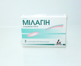 Мілагін супозиторій вагінальний 0,1 №3