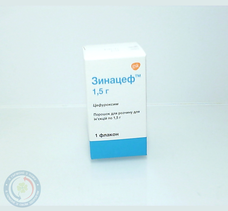 Зинацеф порошок для інєкцій 1,5 №1