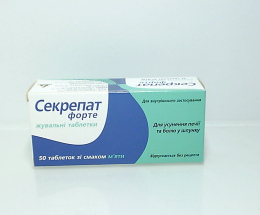 Секрепат Форте таблеткижув. зі смаком м'яти №50