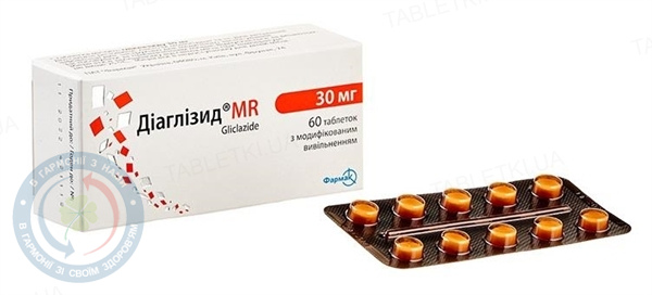 Діаглізид MR таблетки з модифік.вив. 30мг №60