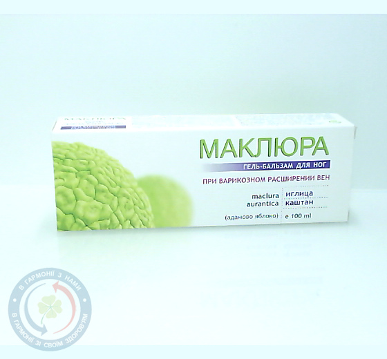 Маклюра гель-бальзам для ніг 100,0 (іглиця, гіркокаштан)