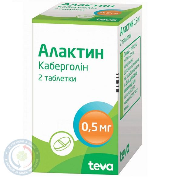 Алактин таблетки 0,5мг №2