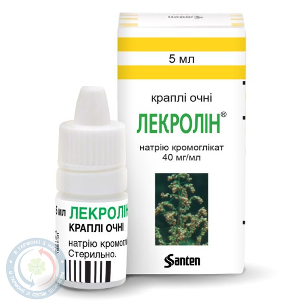 Лекролін очні краплі 40мг/мл 5,0