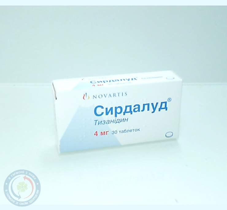 Сирдалуд таблетки 4мг №30