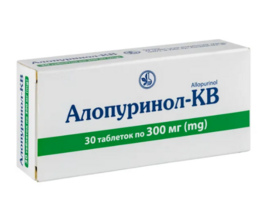Алопуринол-КВ таблетки 300мг №30