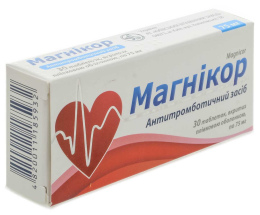 Магнікор таблетки вкриті оболонкою 75мг №30