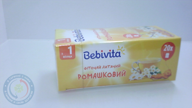 Бебівіта фіточай дитячий ромашка 30 г.