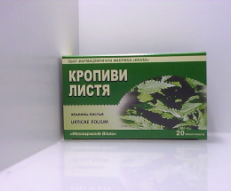 Кропиви листя 1,5г. 20пак.