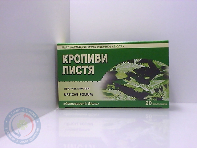 Кропиви листя 1,5г. 20пак.