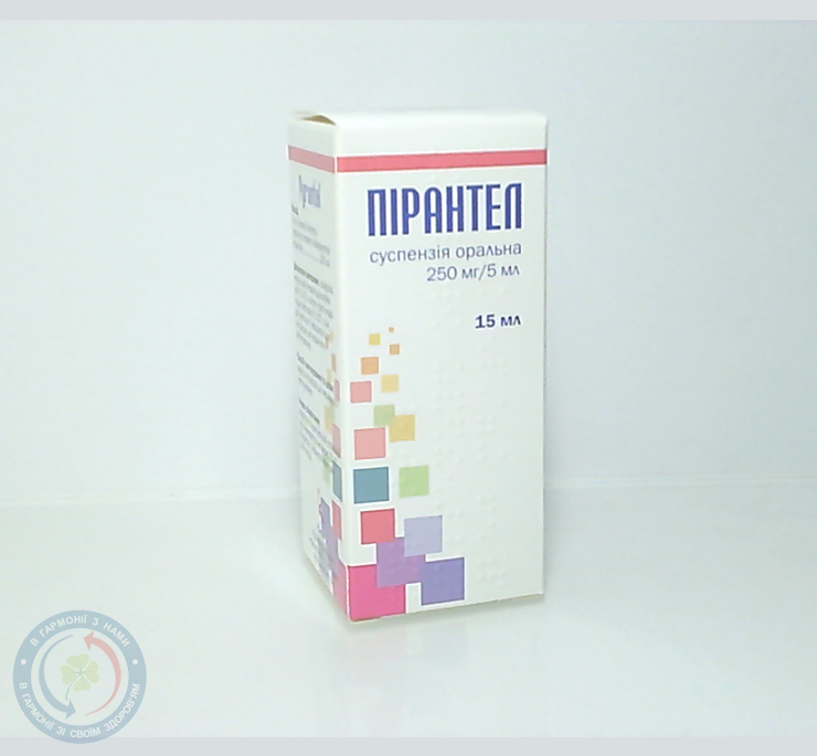 Пірантел сусп. 0,25/5,0 15,0