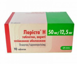 Лоріста-Н таблетки вкриті оболонкою №90
