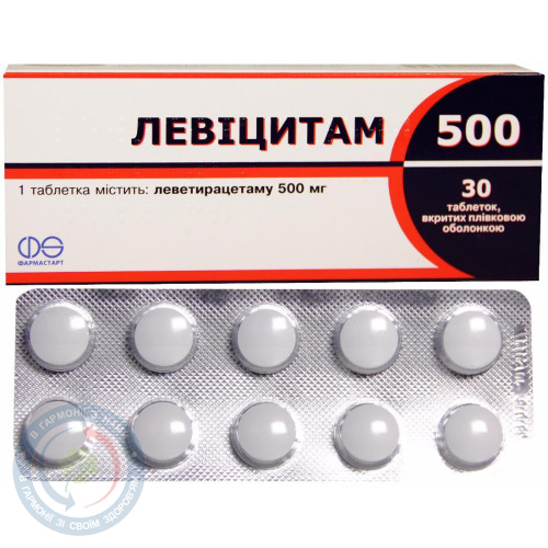 Левіцитам таблетки 500мг №30