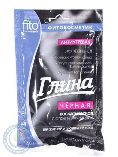 Fito Глина чорна Антивугрова 60г