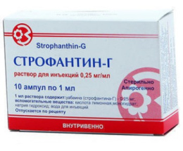 Строфантин-Г ампули 0,025%-1,0 №10