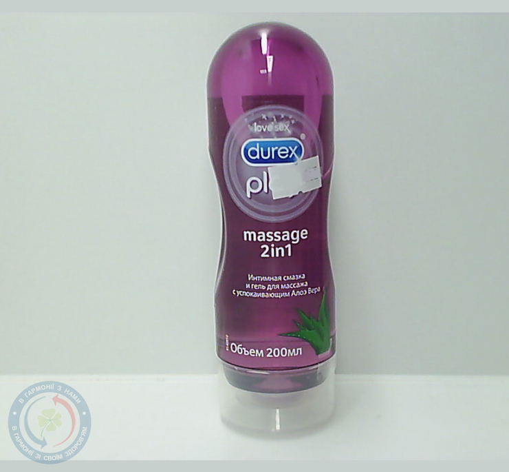 Гель-змащувач Durex Play Massage 2 в 1 Aloe Vera 200.0